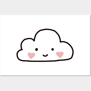 smiling cloud Posters and Art